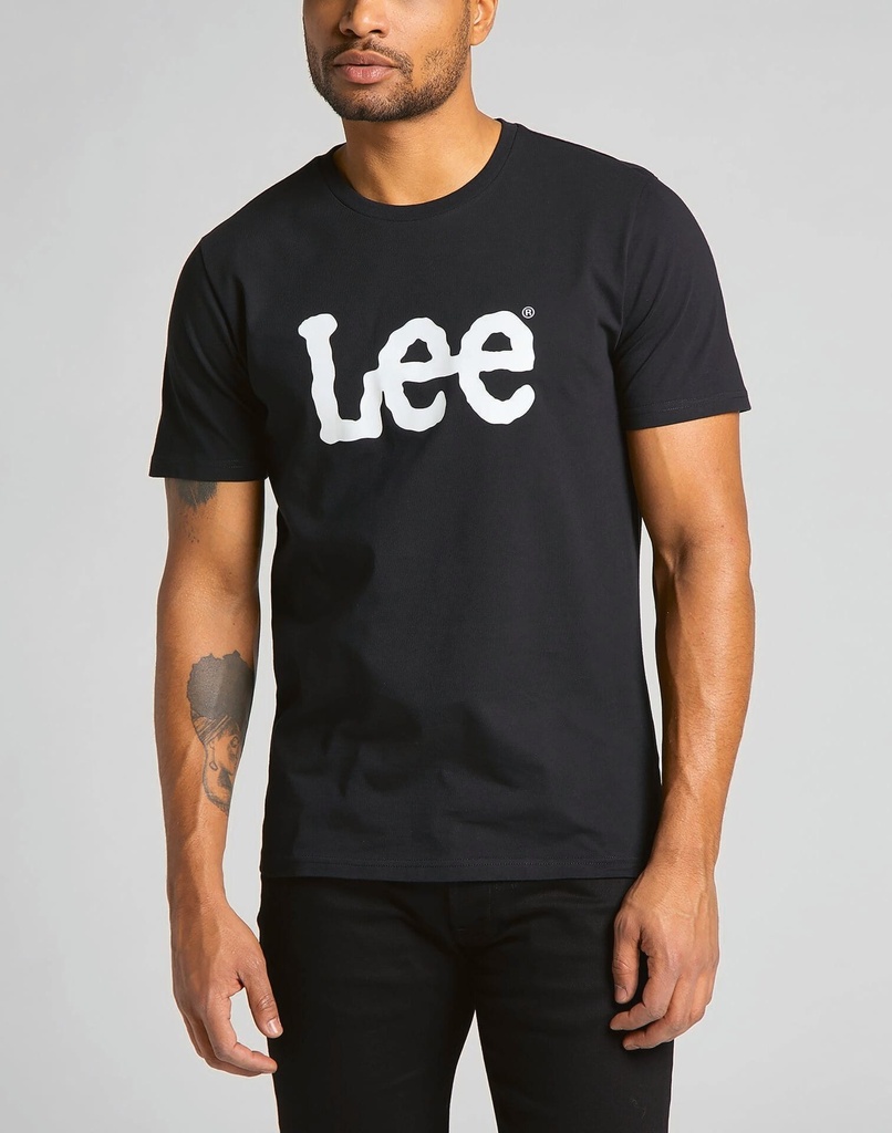 [L65-Navy-S] L65 - T-shirt Logo Lee  - Navy (S)