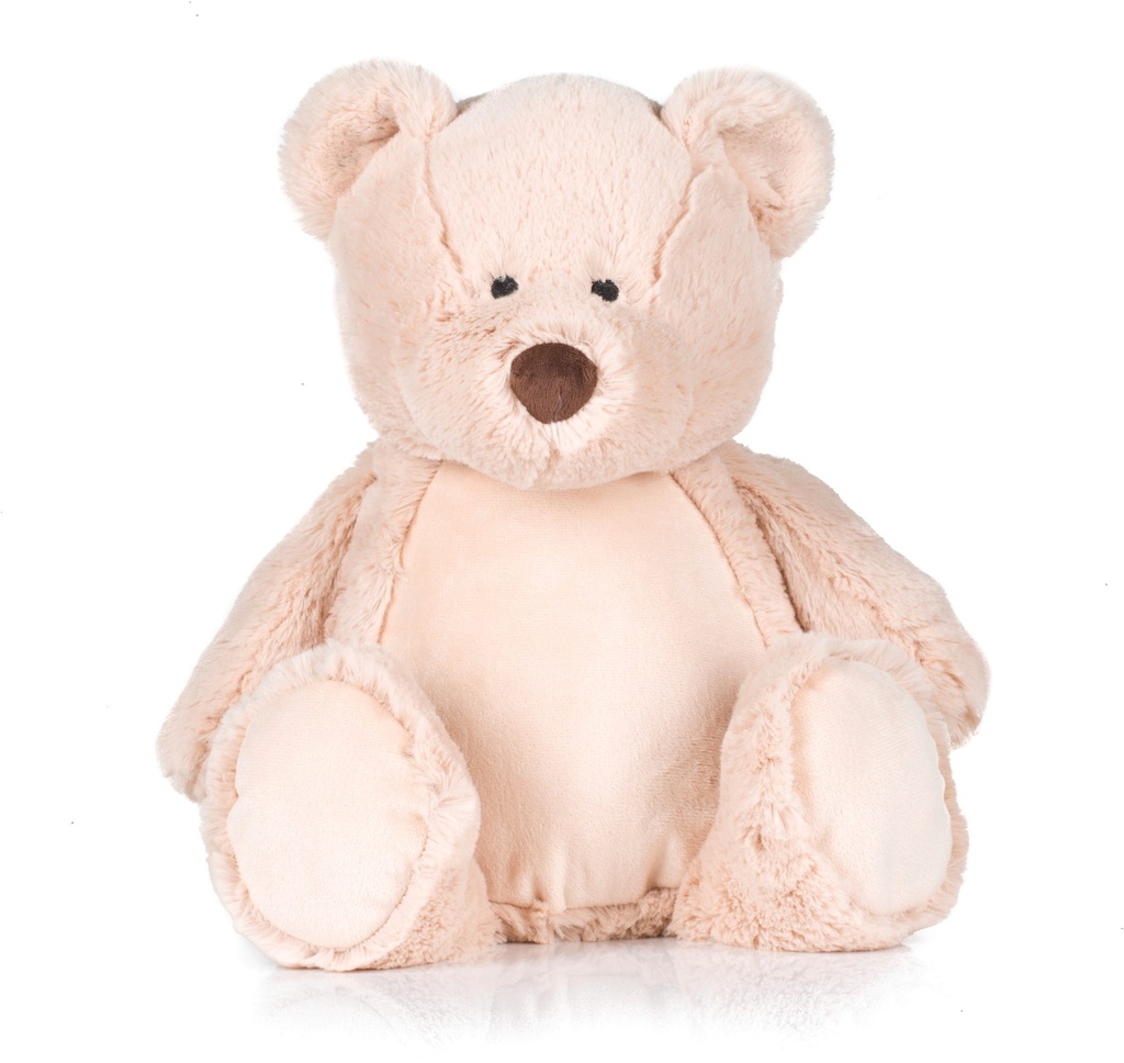[MM051-MidBrown-OneSize] MM051 - Peluche zippée Ours - MidBrown