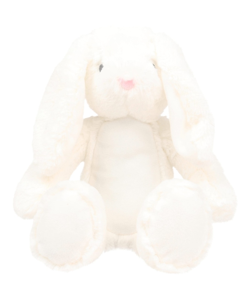 [MM060-Whiteteddy-OneSize] MM060 - Peluche print me - Whiteteddy