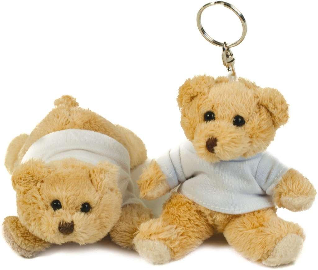 [MM23-Brown-XS] MM23 - Porte-clé peluche ours Binx - Brown