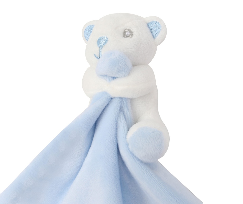 [MM700-BlueBear-OneSize] MM700 - Doudou plat animal - BlueBear