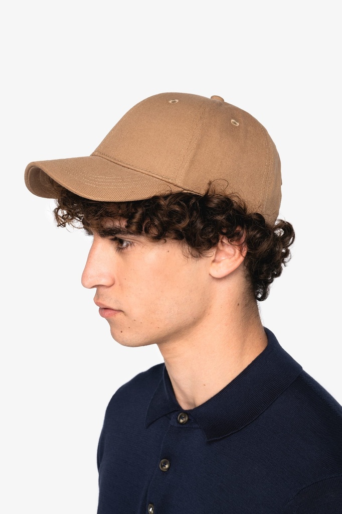 [NS038-Ivory-OneSize] NS038 - Casquette écoresponsable 6 panneaux unisexe - Ivory