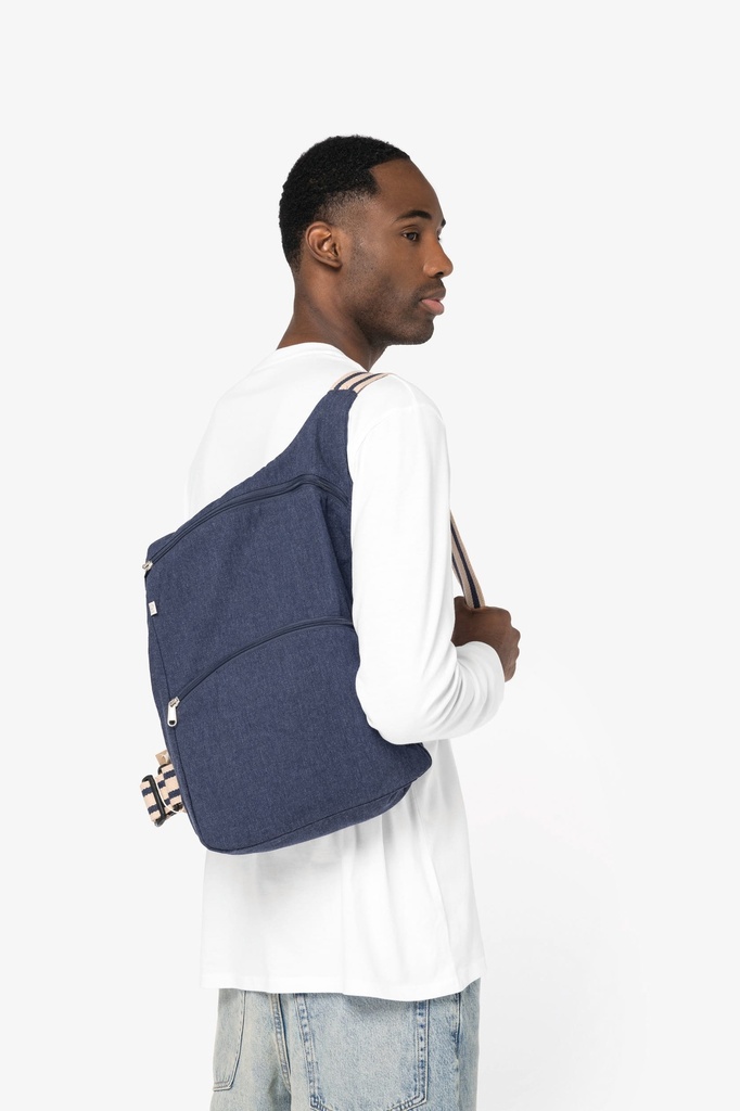 [NS120-HorizonBlue_DesertSand_HorizonBlueStripe-OneSize] NS120 - Sac à dos écoresponsable  - HorizonBlue_DesertSand_HorizonBlueStripe