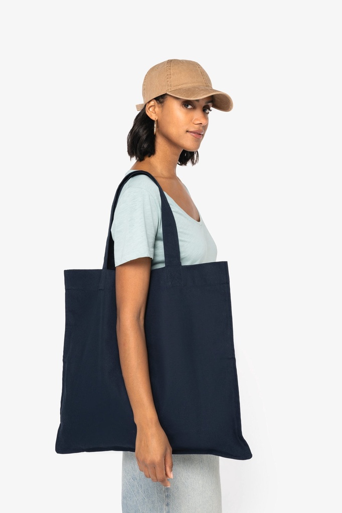 [NS121-Black-OneSize] NS121 - Long sac shopping écoresponsable  - Black