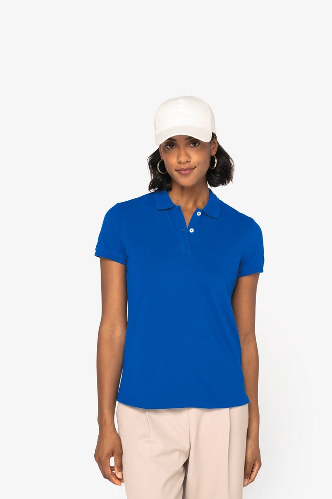 [NS208-MoonGreyHeather-XS] NS208 - Polo écoresponsable maille piquée femme - MoonGreyHeather (XS)