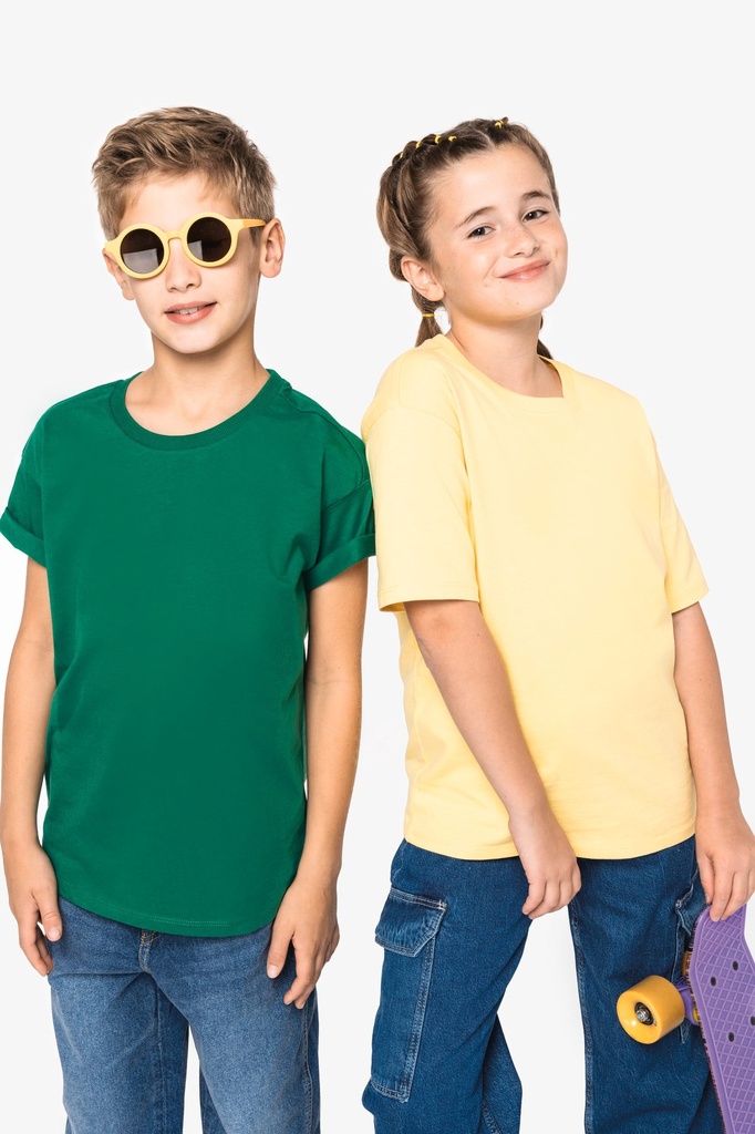 NS306 - T-shirt écoresponsable oversize enfant - White