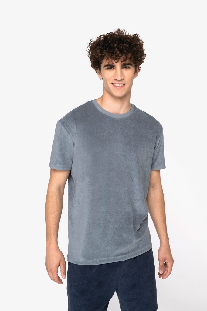 [NS311-NavyBlue-XS] NS311 - T-shirt écoresponsable en éponge homme - NavyBlue (XS)