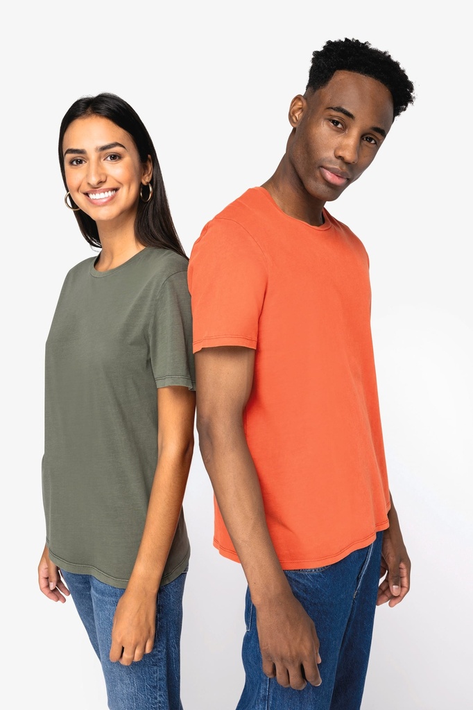NS315 - T-shirt écoresponsable délavé unisexe - WashedMineralGrey