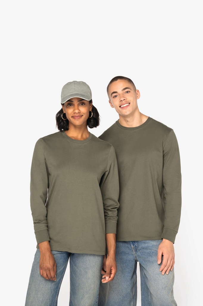NS333 - T-shirt écoresponsable manches longues unisexe - White