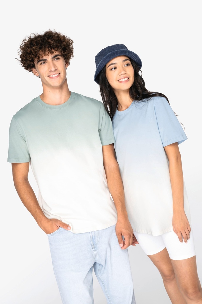[NS345-DipDyePetalRose-2XS] NS345 - T-shirt écoresponsable Dip Dye unisexe  - DipDyePetalRose (2XS)