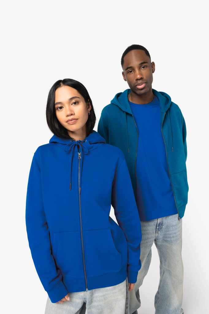 NS402 - Sweat-shirt écoresponsable zippé à capuche unisexe - HibiscusRed