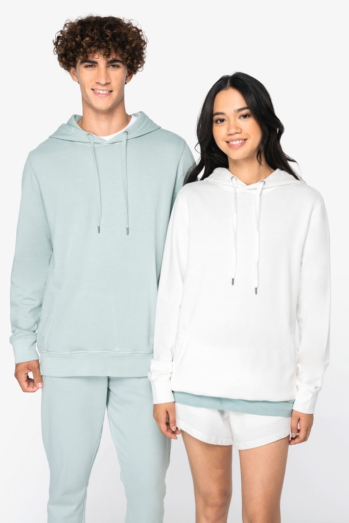 [NS416-WashedPomelo-2XS] NS416 - Sweat-shirt écoresponsable à capuche French Terry unisexe  - WashedPomelo (2XS)