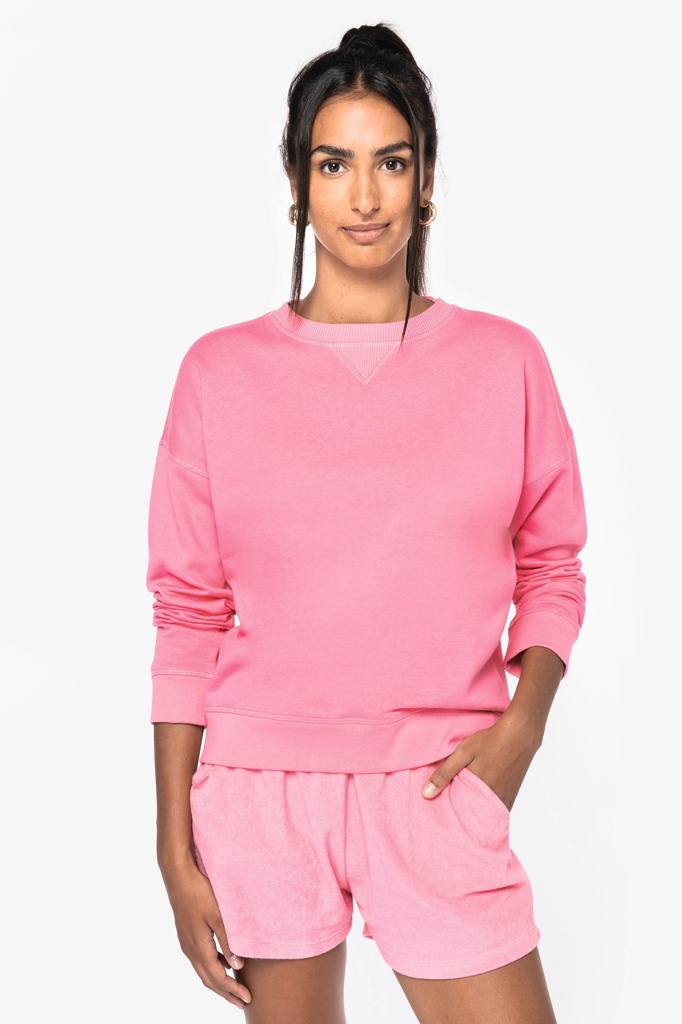 [NS420-LemonCitrus-XS] NS420 - Sweat-shirt écoresponsable à épaules tombantes femme - LemonCitrus (XS)