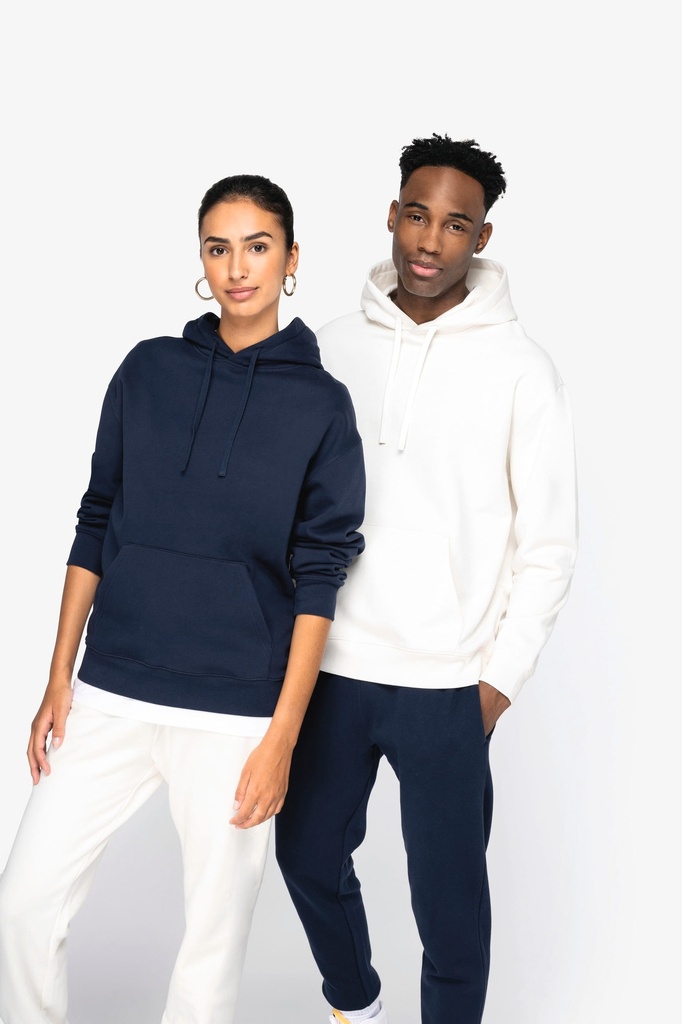 [NS436-OrganicKhaki-2XS] NS436 - Sweat-shirt écoresponsable à capuche à épaules tombantes molleton gratté unisexe  - OrganicKhaki (2XS)