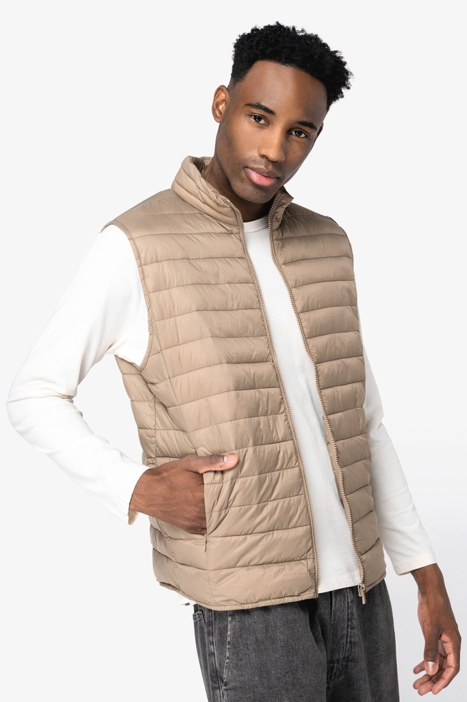 [NS6005-OrganicKhaki-S] NS6005 - Bodywarmer écoresponsable léger homme - OrganicKhaki (S)
