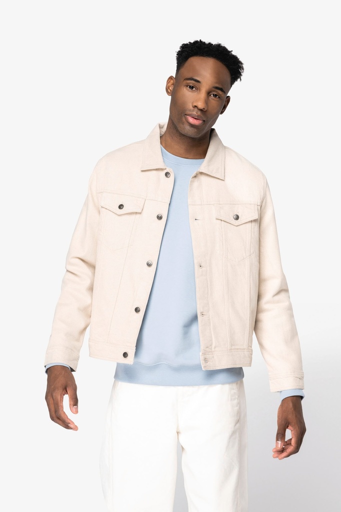 [NS606-RawNatural-S] NS606 - Veste écoresponsable en chanvre homme  - RawNatural (S)