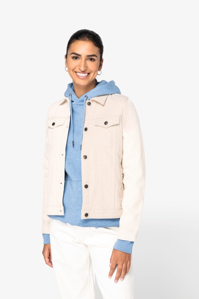 [NS607-RawNatural-XS] NS607 - Veste écoresponsable en chanvre femme  - RawNatural (XS)