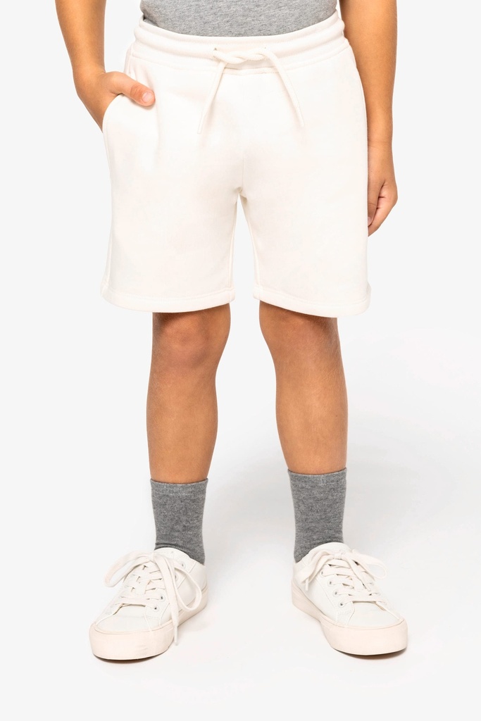 [NS703-MoonGreyHeather-12/14ans] NS703 - Bermuda écoresponsable enfant - MoonGreyHeather (12/14 ANS)