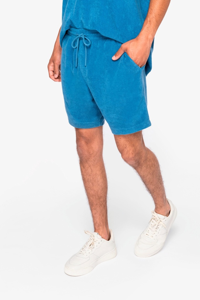 [NS727-Ivory-XS] NS727 - Short écoresponsable en éponge homme  - Ivory (XS)