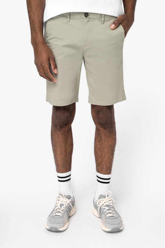 [NS738-PastelApricot-44FR] NS738 - Bermuda chino écoresponsable homme - PastelApricot (44FR)