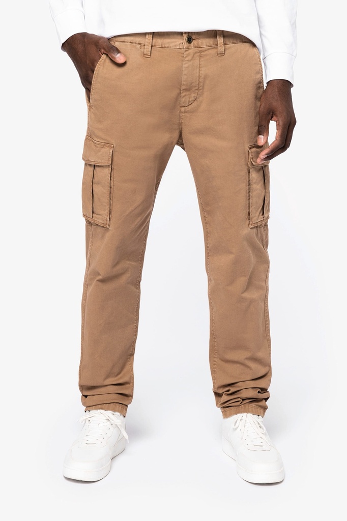 [NS740-Washedblack-44FR] NS740 - Pantalon cargo écoresponsable délavé homme - Washedblack (44FR)