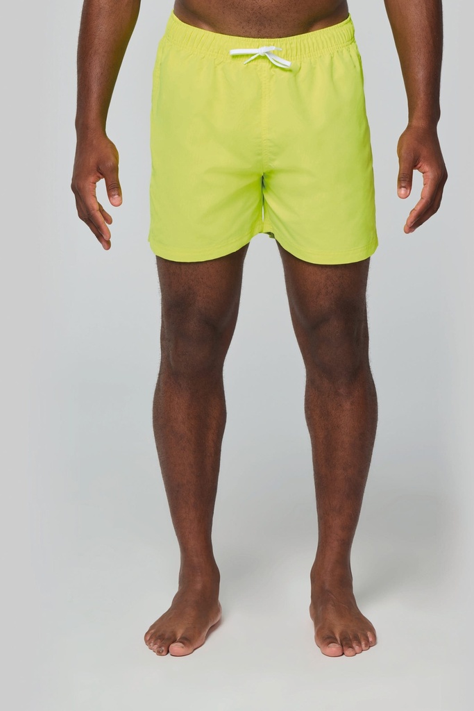 [PA169-FluorescentYellow-XS] PA169 - Short de bain - FluorescentYellow (XS)