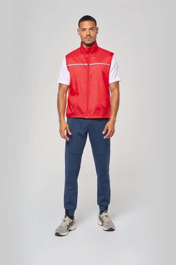 PA234 - Runner - gilet d'entraînement dos filet unisexe - Red