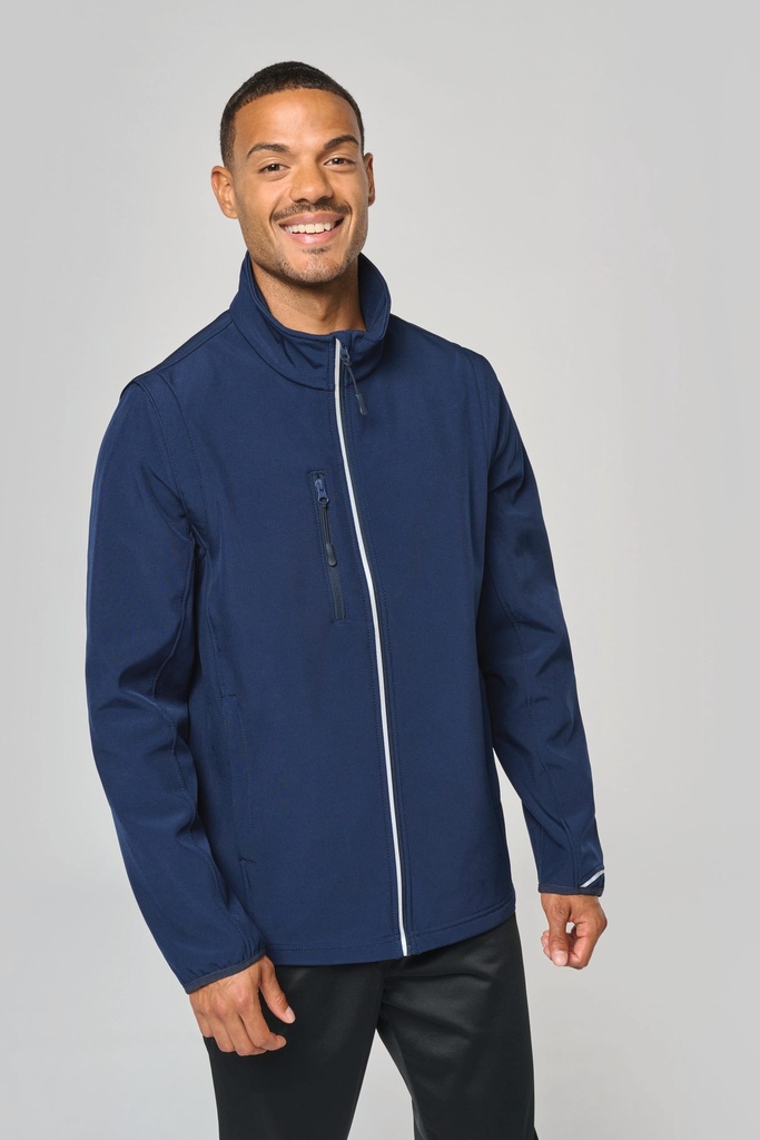 PA323 - Veste softshell sport manches amovibles unisexe - Titanium