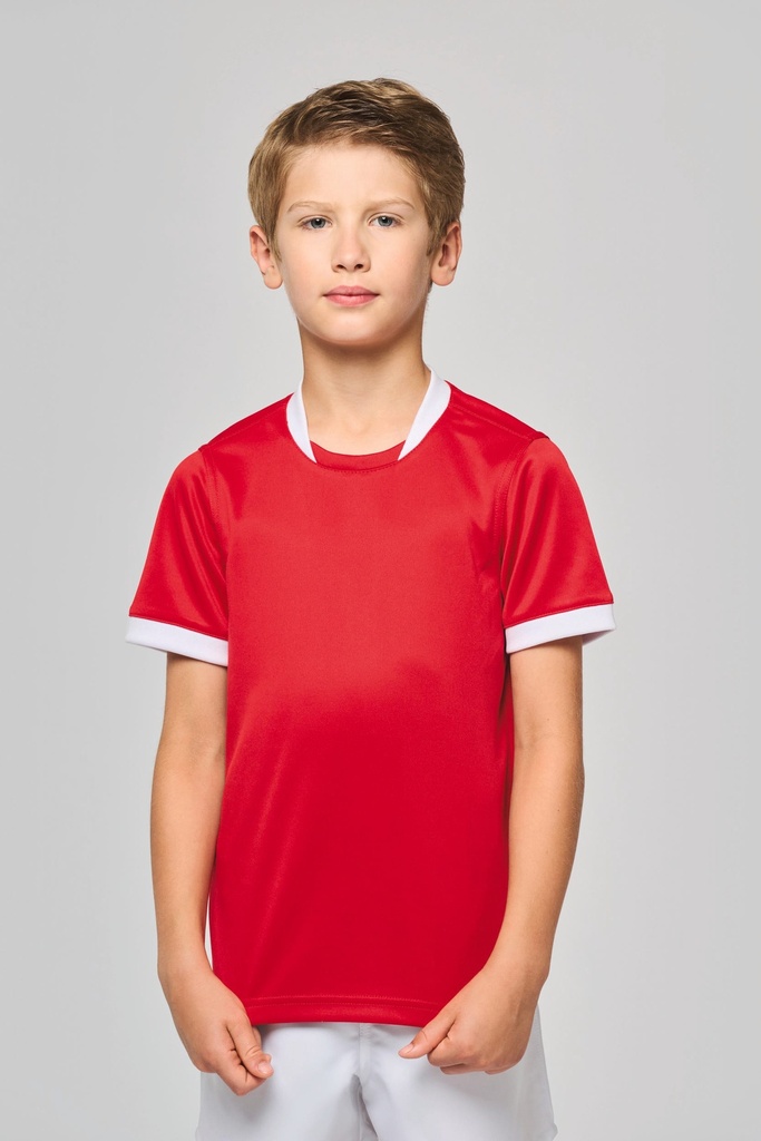 [PA4028-SportyNavy-12/14ans] PA4028 - Maillot de rugby manches courtes enfant - SportyNavy (12/14 ANS)