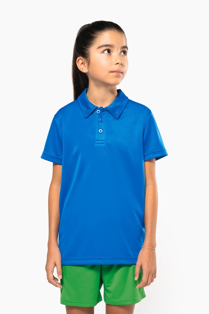 [PA484-Lime-12/14ans] PA484 - Polo sport manches courtes enfant - Lime (12/14 ANS)