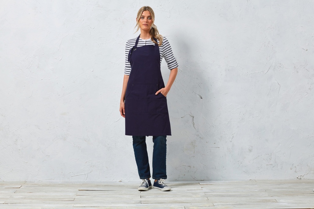 PR137 - Tablier à bavette "Calibre" - Navy