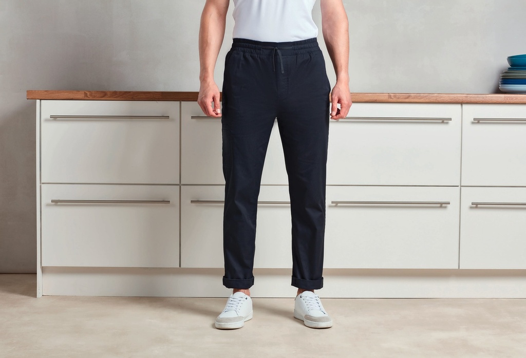 PR557 - Pantalon cargo recyclé Chef - Black
