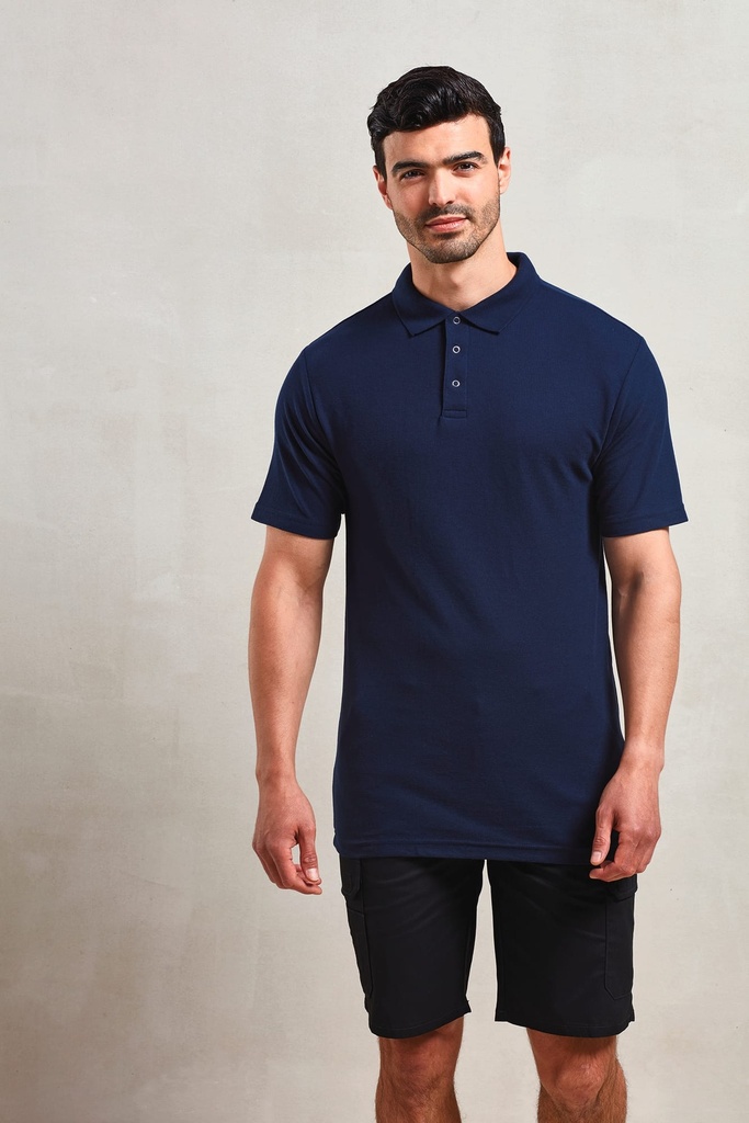 PR612 - Polo boutons pression Coolchecker - Navy