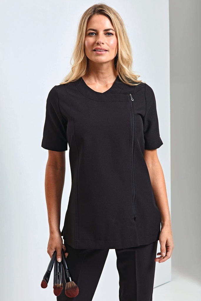 PR686 - Tunique zippée "Camellia" - Black/black