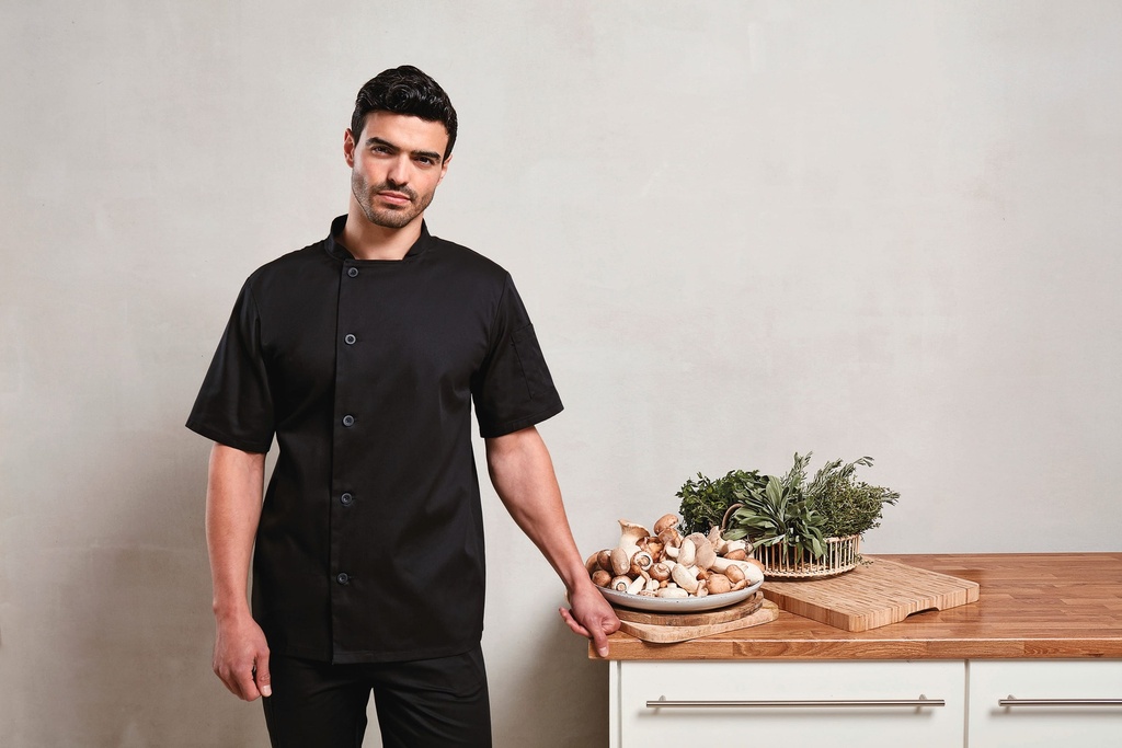 PR900 - Veste chef cuisinier manches courtes "Essential" - White