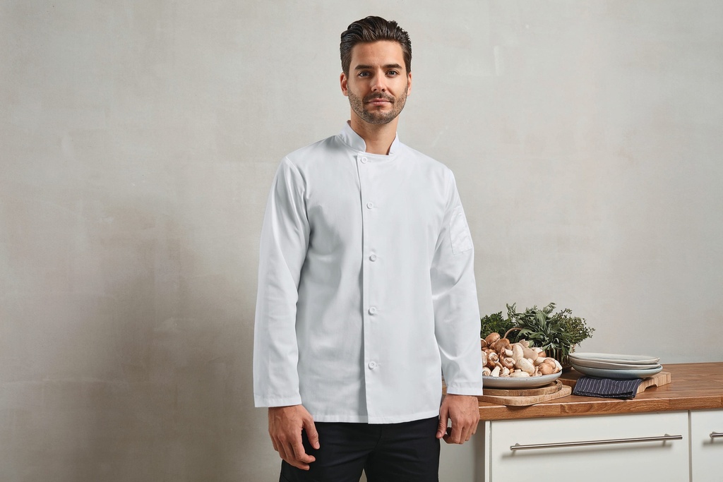 PR901 - Veste chef cuisinier manches longues "Essential" - Black