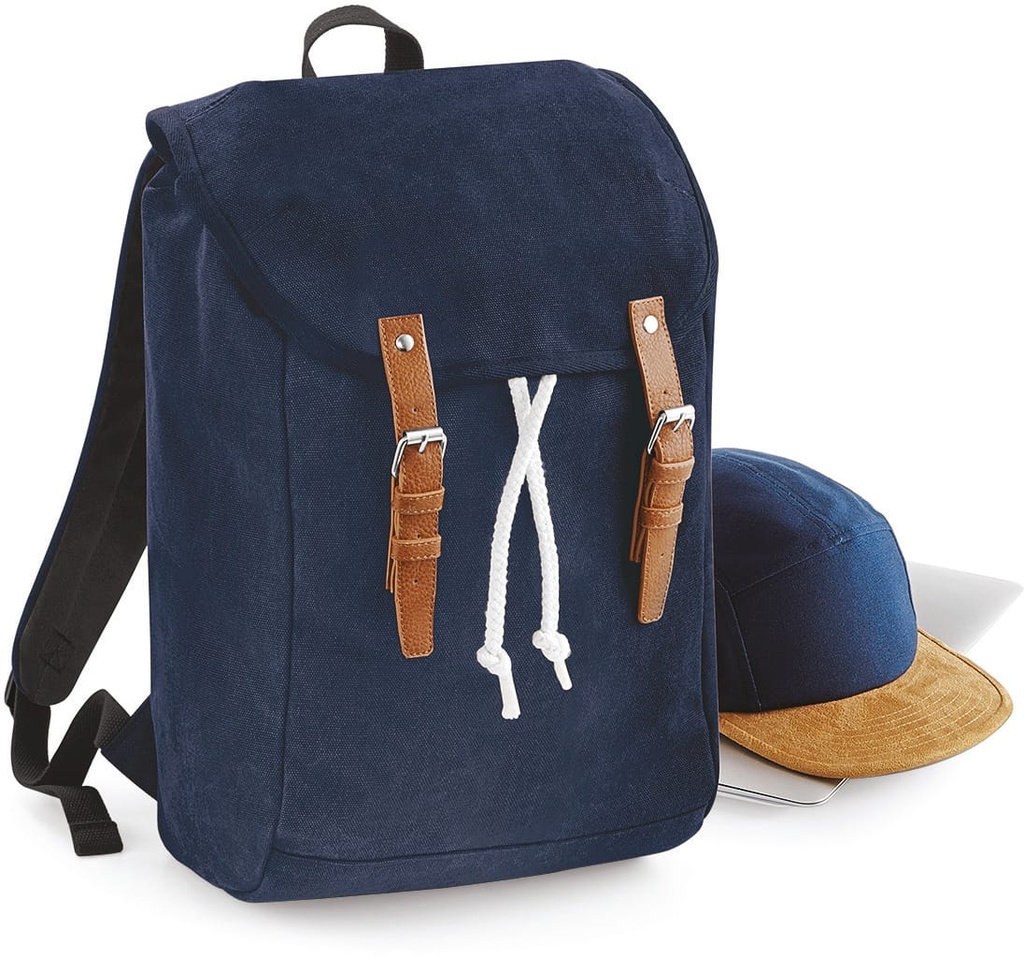 [QD615-FrenchNavy-OneSize] QD615 - Sac à dos Vintage - FrenchNavy