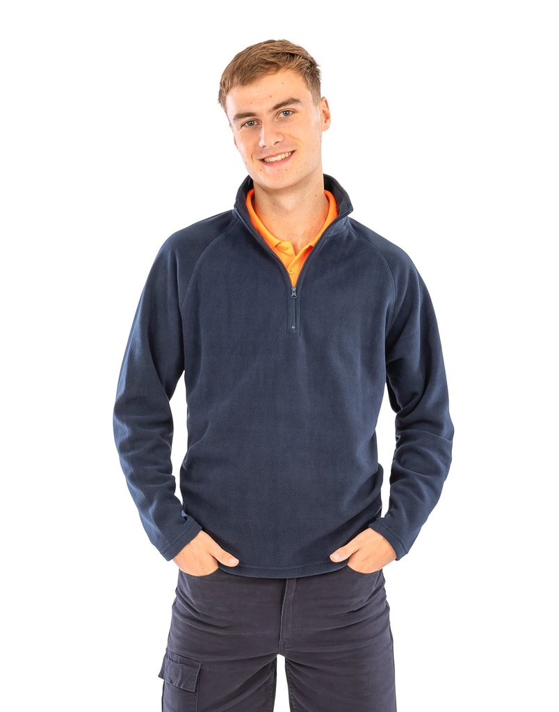 [R112X-Navy-XS] R112X - Micropolaire col zippé - Navy (XS)