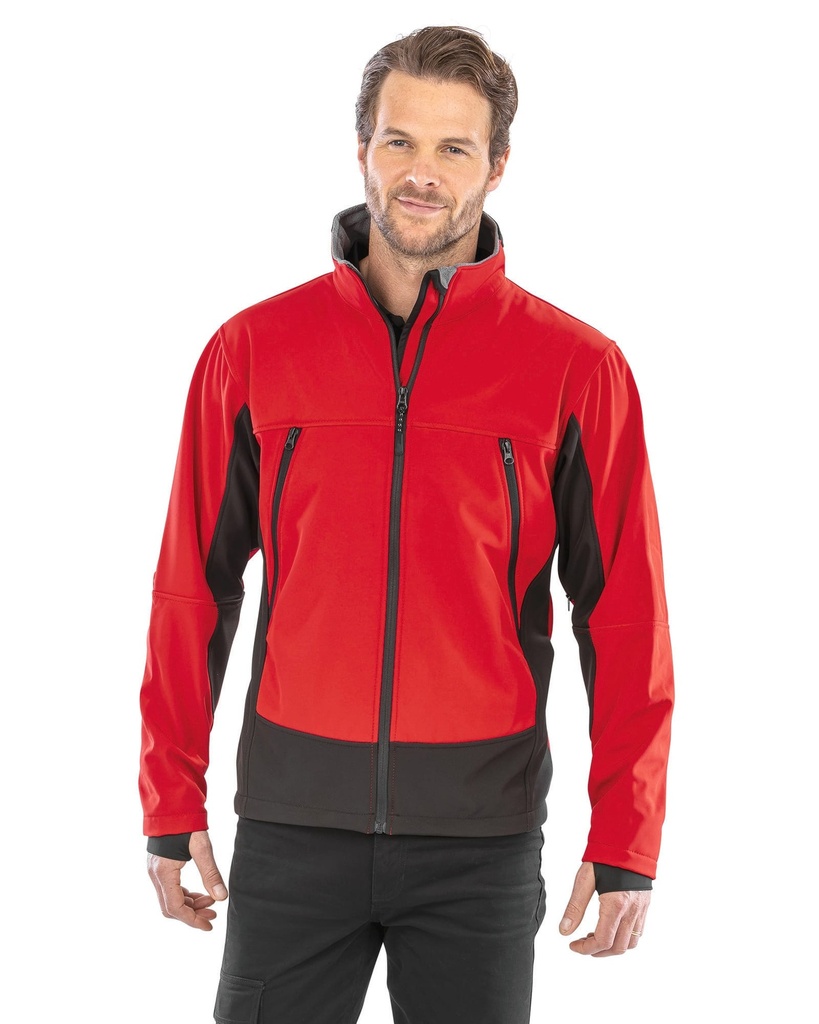 [R120-Navy_Black-S] R120 - Veste softshell Activity - Navy_Black (S)