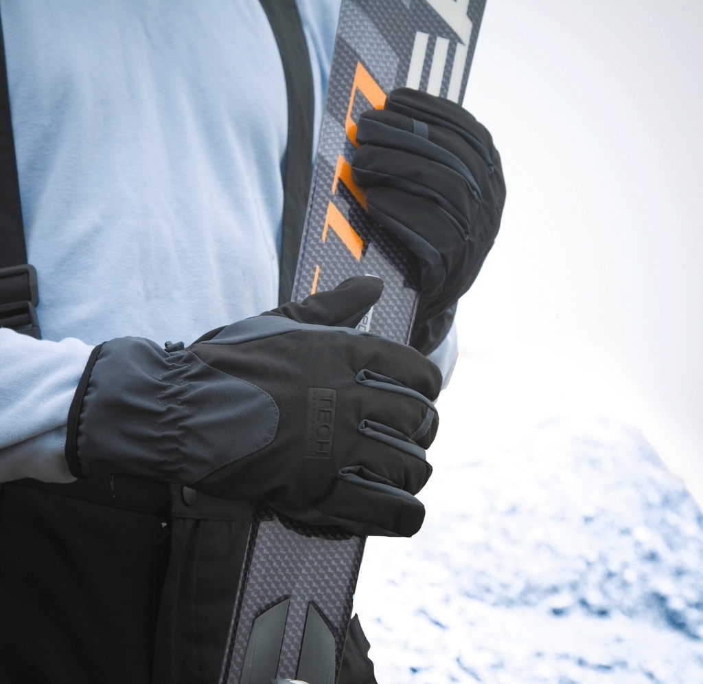 [R134X-Black-S] R134X - Gants de sport Tech Performance - Black (S)