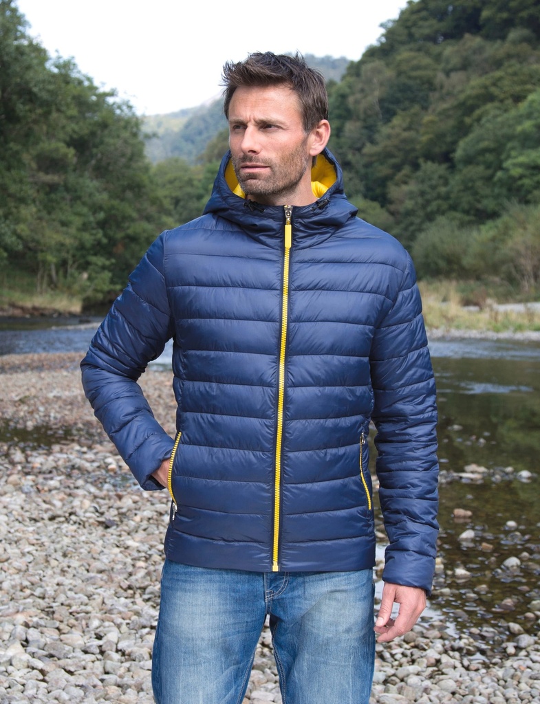 R194M - Doudoune homme Snowbird - OceanBlue_LimePunch