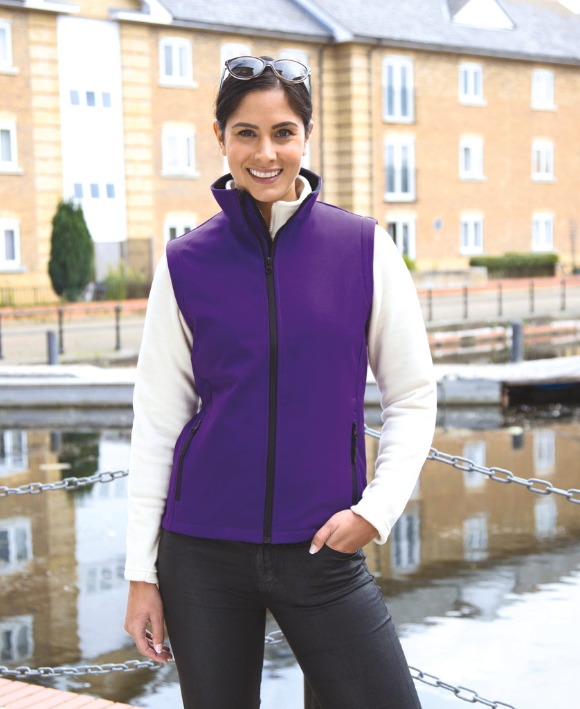 R232F - Bodywarmer Softshell Femme Printable - Navy/Navy