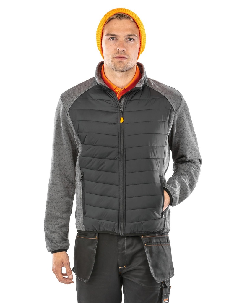 [R314X-Black_GreyMarl-S] R314X - Veste Elevator - Black_GreyMarl (S)