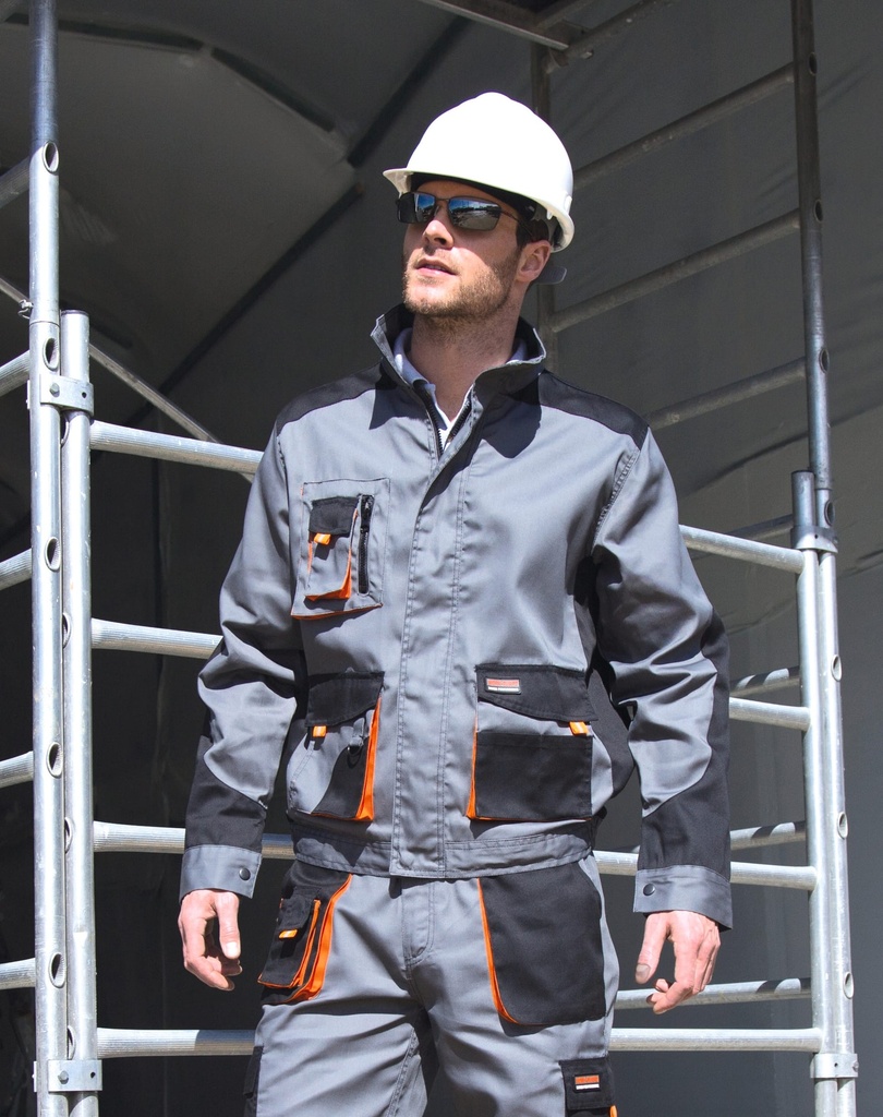 [R316X-Grey_Black_Orange-S] R316X - Veste Lite - Grey_Black_Orange (S)