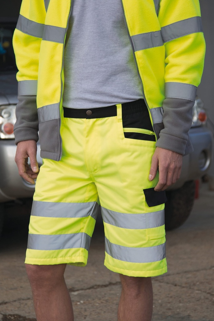 R328X - Short cargo de sécurité - FluorescentYellow