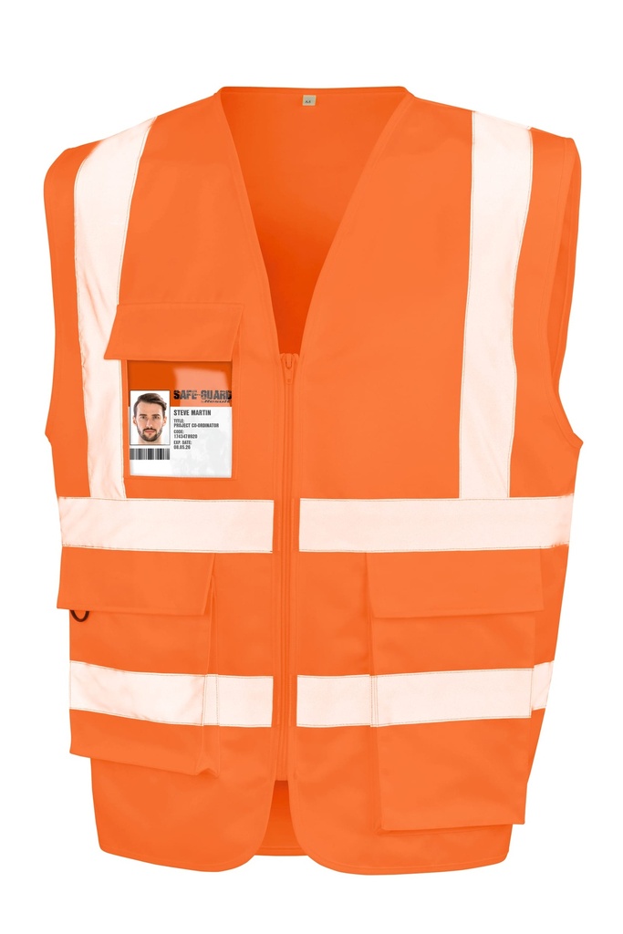 R477X - Gilet de sécurité zippé - FluorescentYellow