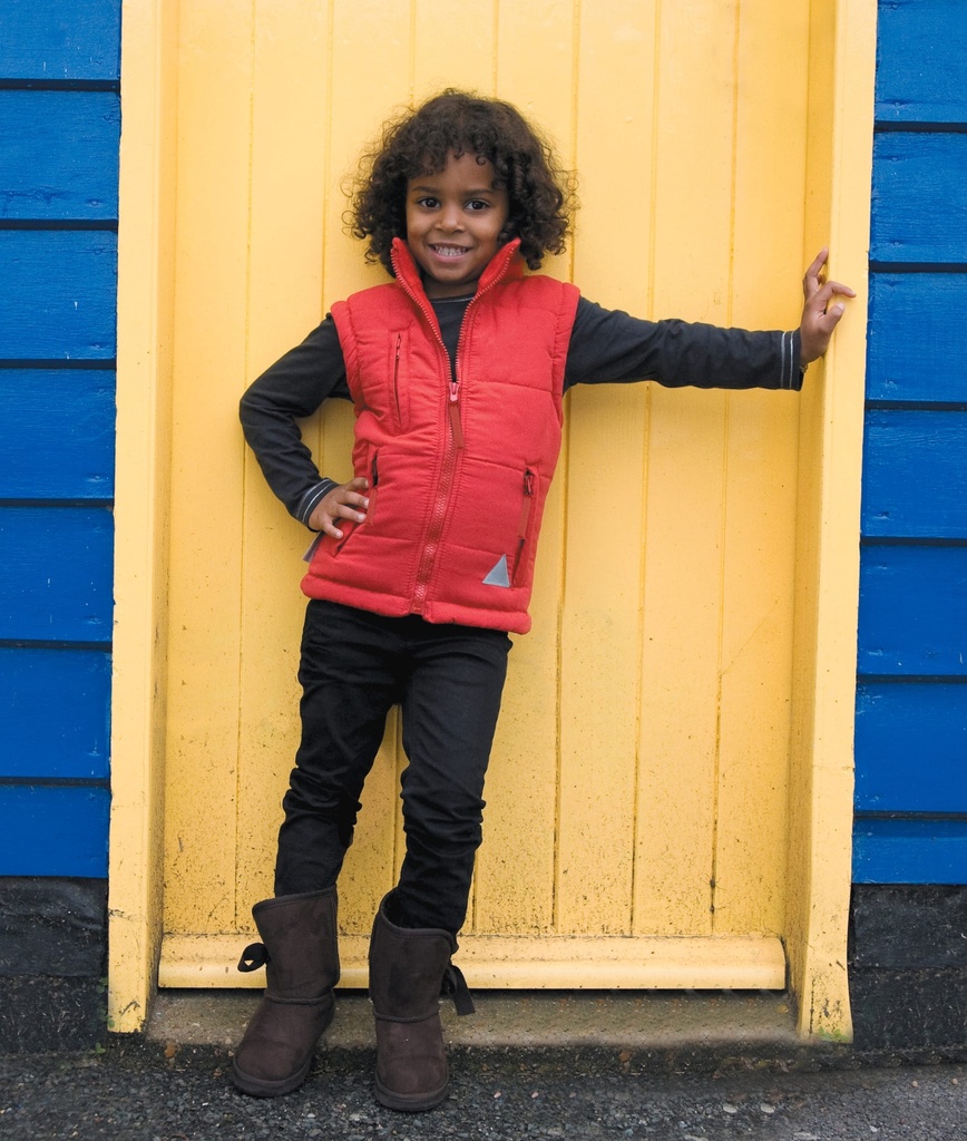 R88J - Bodywarmer doublé enfant  - Navy