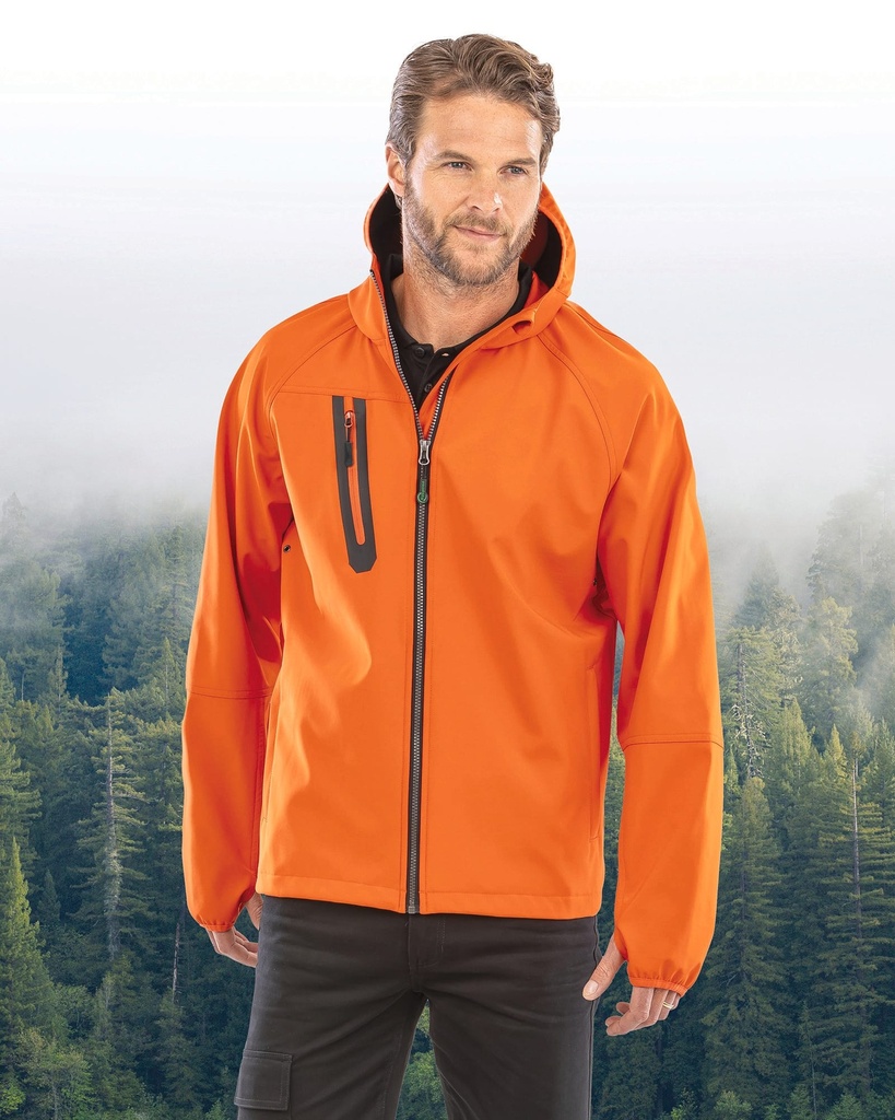 R909X - Veste Softshell 3 couches recyclée à capuche unisexe - Navy_Navy