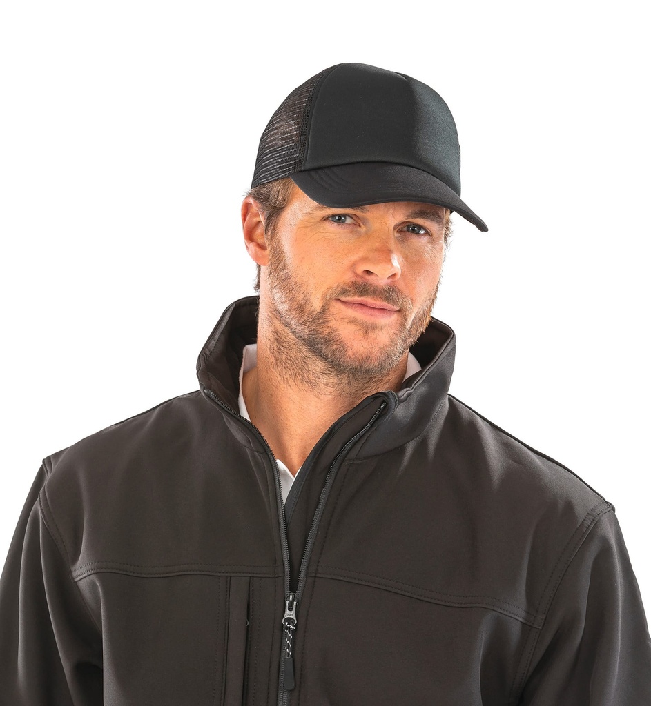 [RC089X-BLACK_BLACK-OneSize] RC089X - Casquette trucker DETROIT - BLACK_BLACK