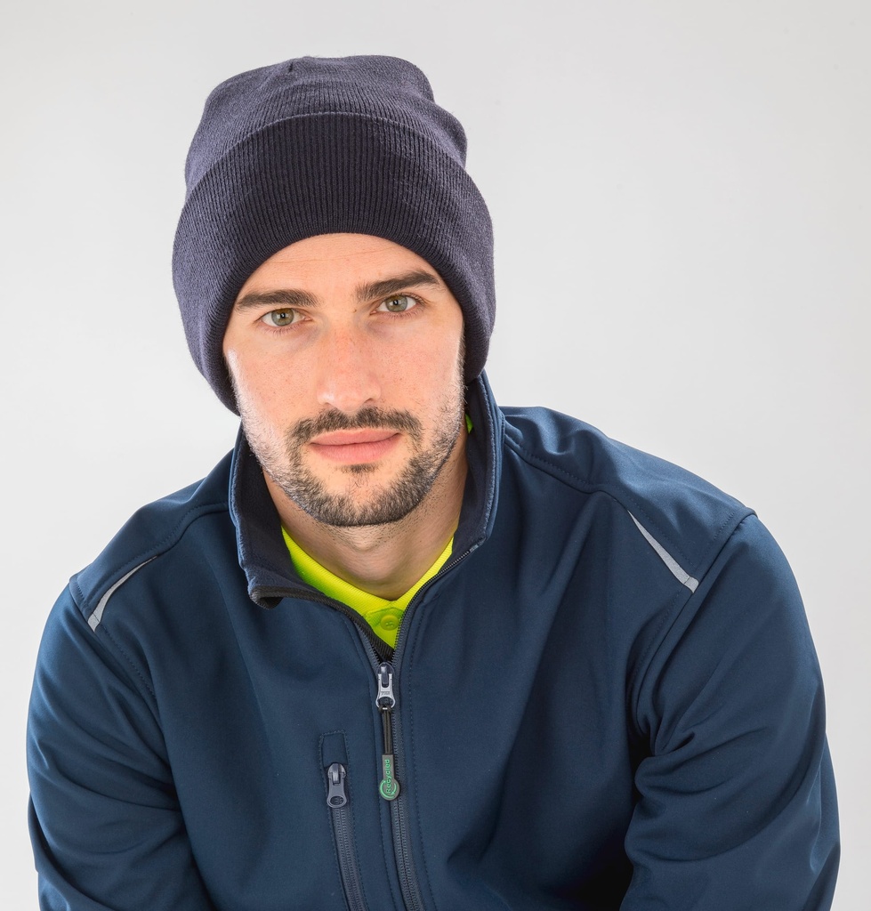 [RC929X-Black-OneSize] RC929X - Bonnet en polyester recyclée - Black